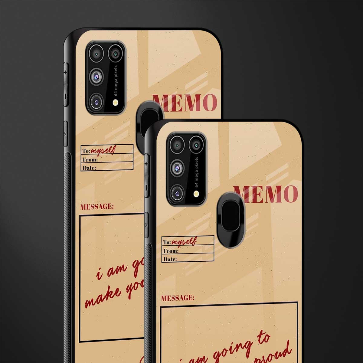 memo glass case for samsung galaxy m31 image-2