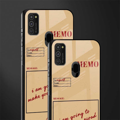 memo glass case for samsung galaxy m21 image-2