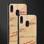 memo glass case for samsung galaxy m10s image-2