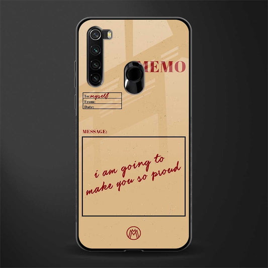 memo glass case for redmi note 8 image