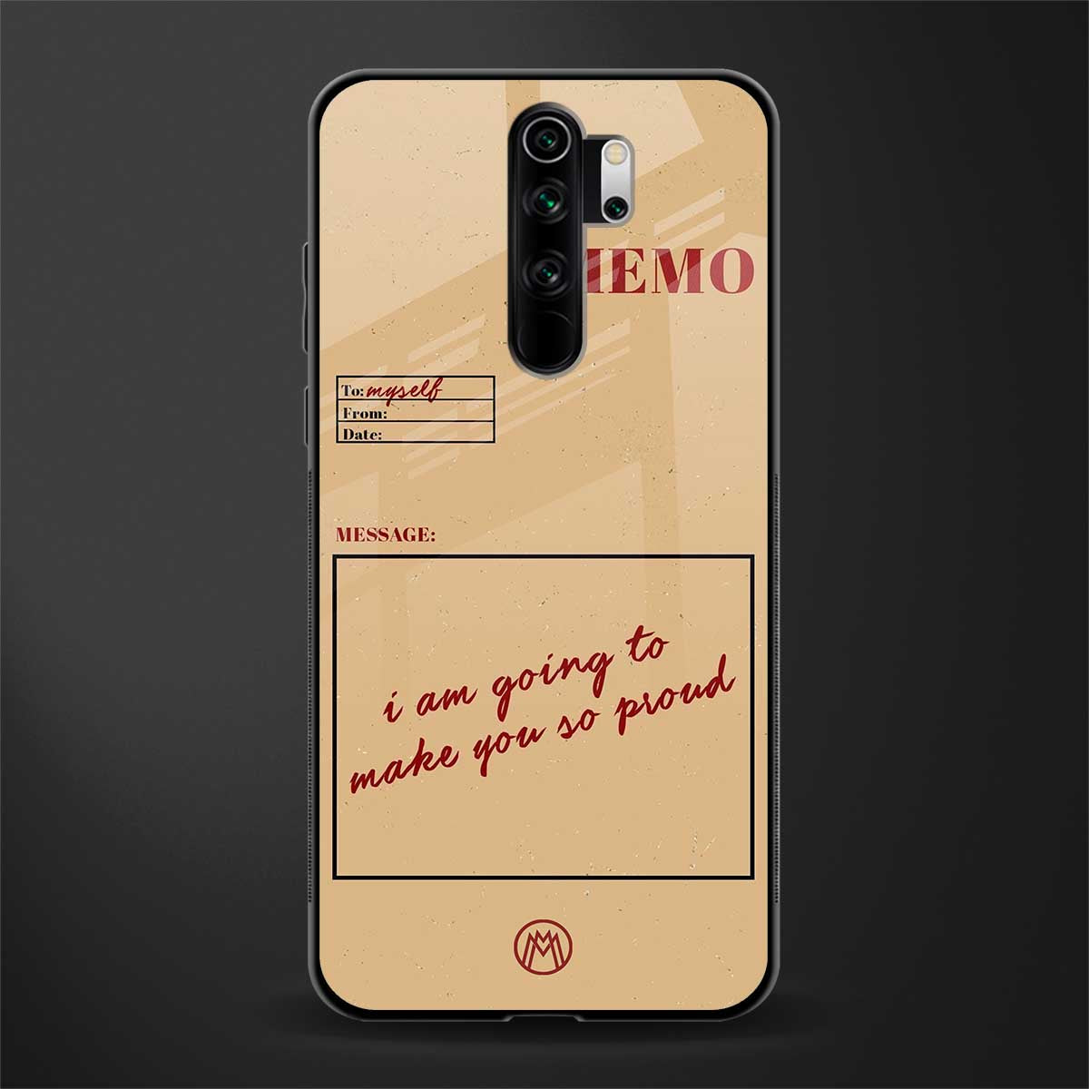 memo glass case for redmi note 8 pro image
