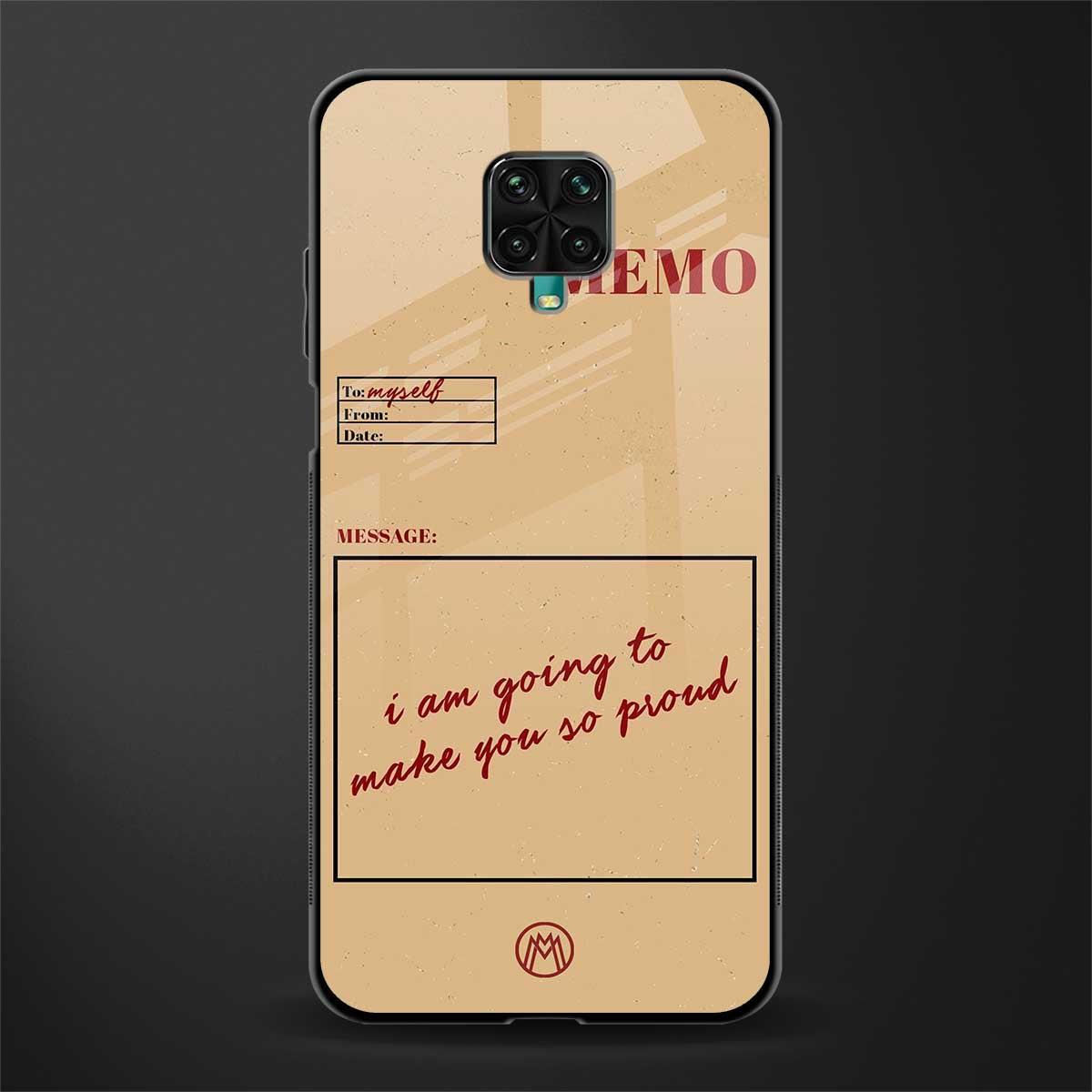 memo glass case for redmi note 9 pro image