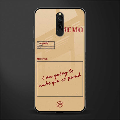 memo glass case for redmi 8 image