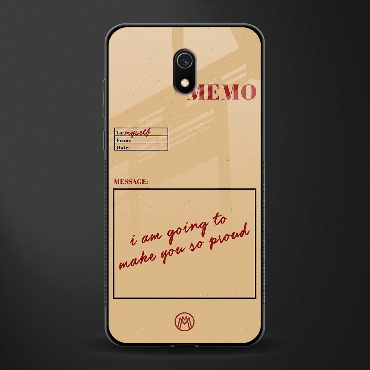 memo glass case for redmi 8a image