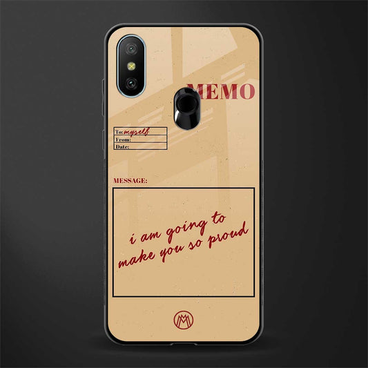 memo glass case for redmi 6 pro image