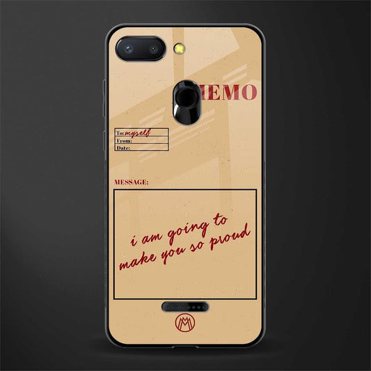 memo glass case for redmi 6 image