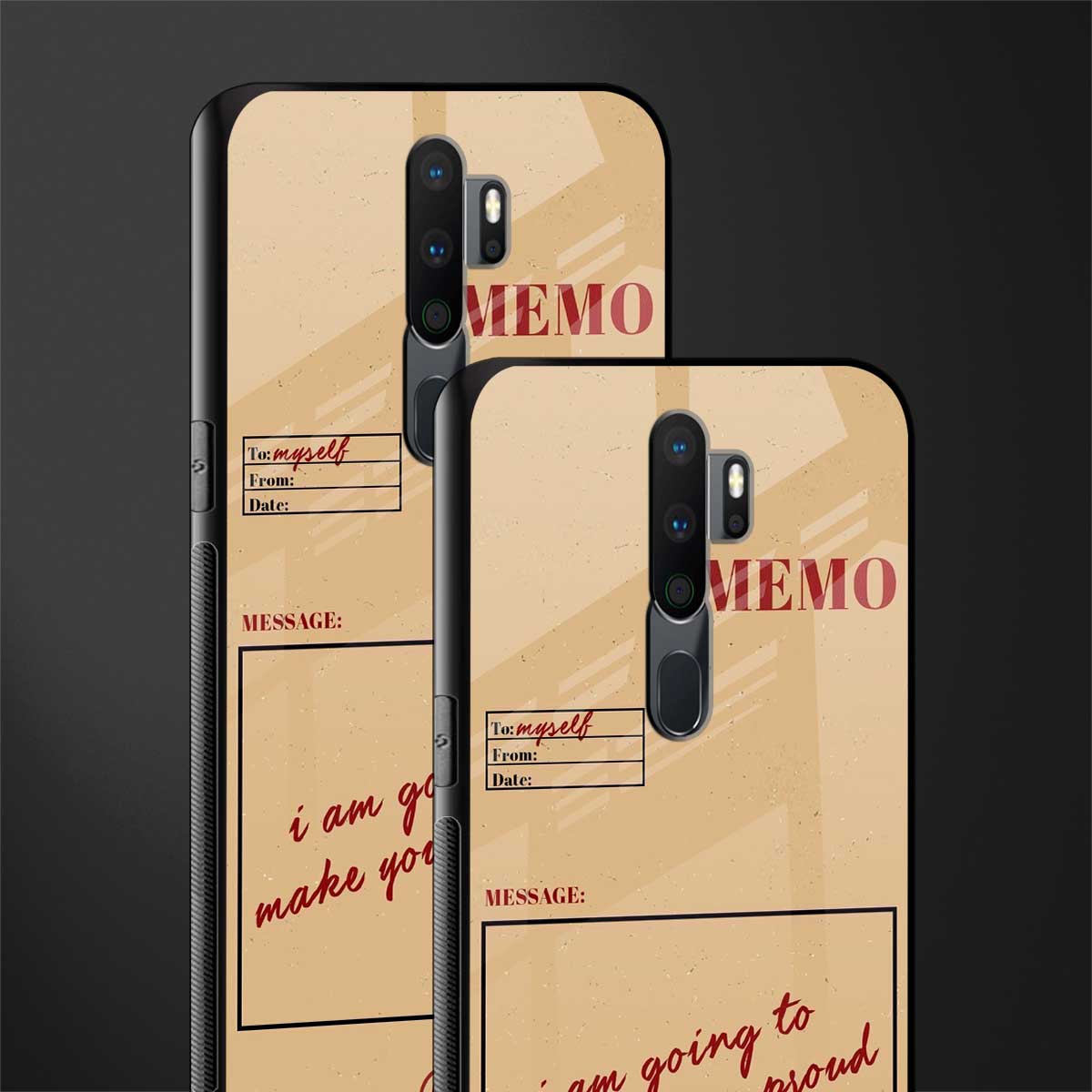 memo glass case for oppo a9 2020 image-2