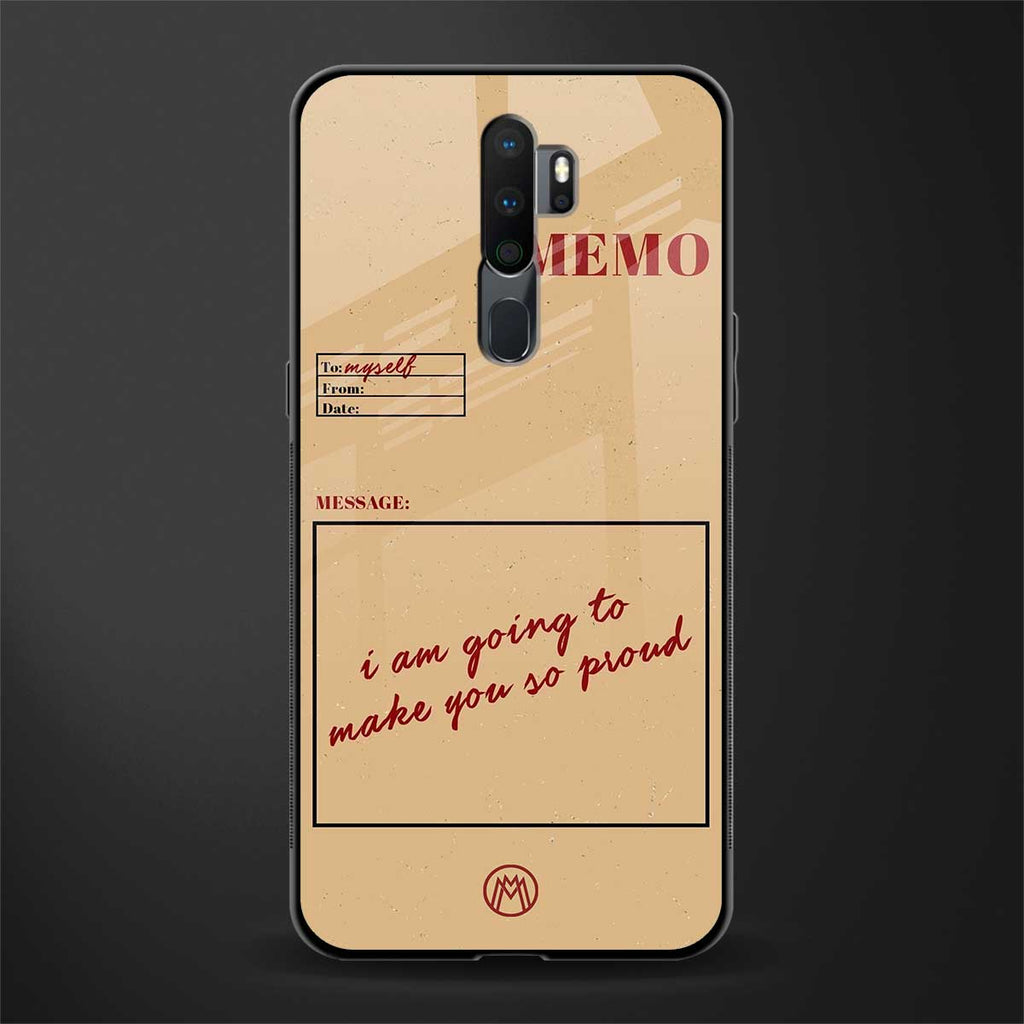 memo glass case for oppo a5 2020 image