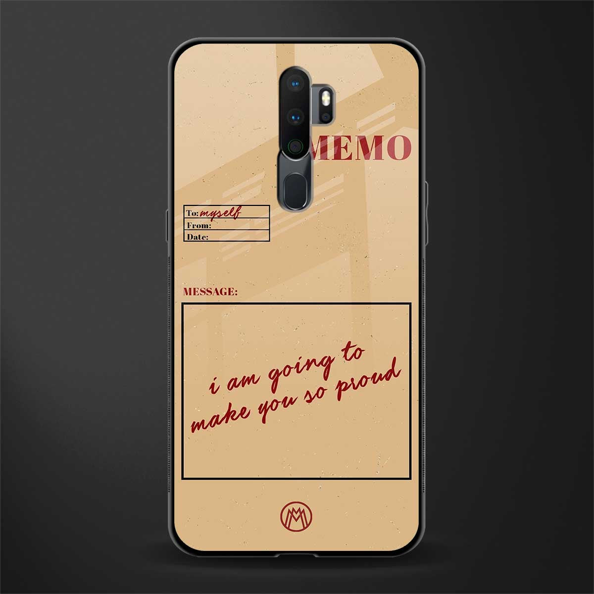 memo glass case for oppo a5 2020 image
