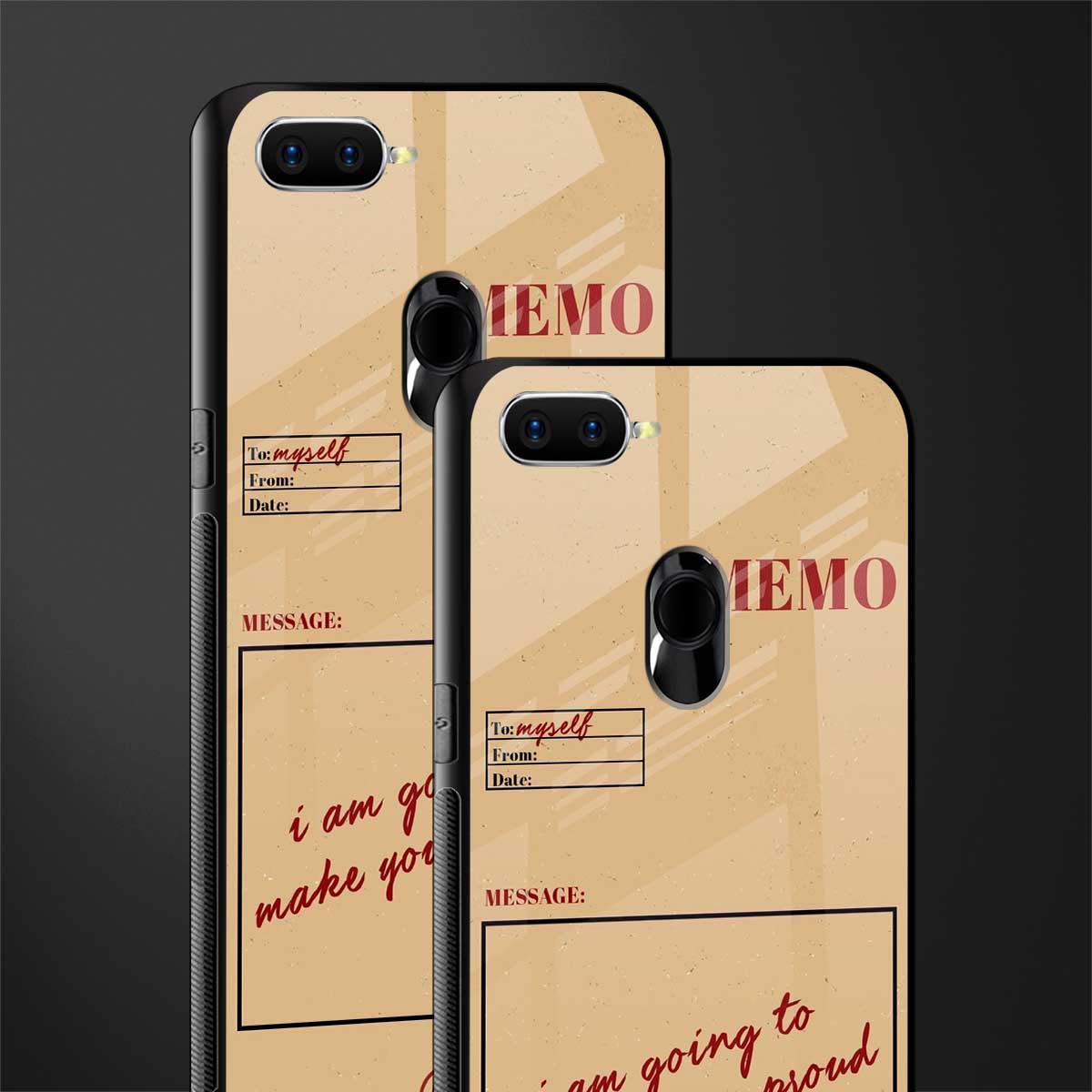 memo glass case for oppo a7 image-2