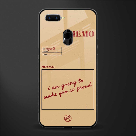 memo glass case for oppo a7 image