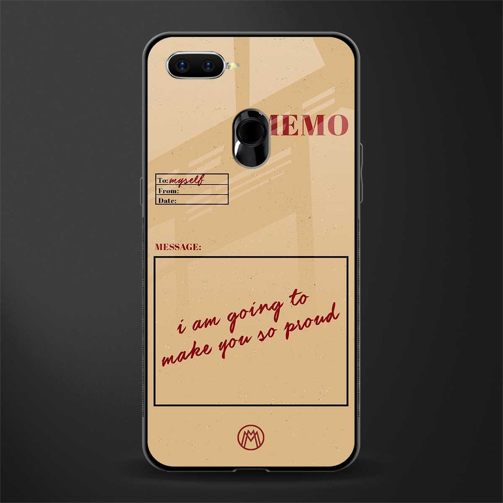 memo glass case for oppo a12 image
