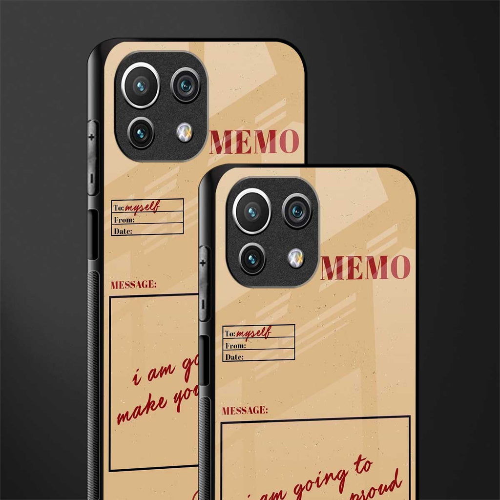 memo glass case for mi 11 lite image-2