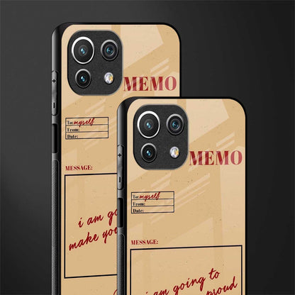 memo glass case for mi 11 lite image-2
