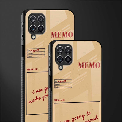 memo back phone cover | glass case for samsung galaxy a22 4g