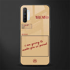 memo glass case for realme x2 image