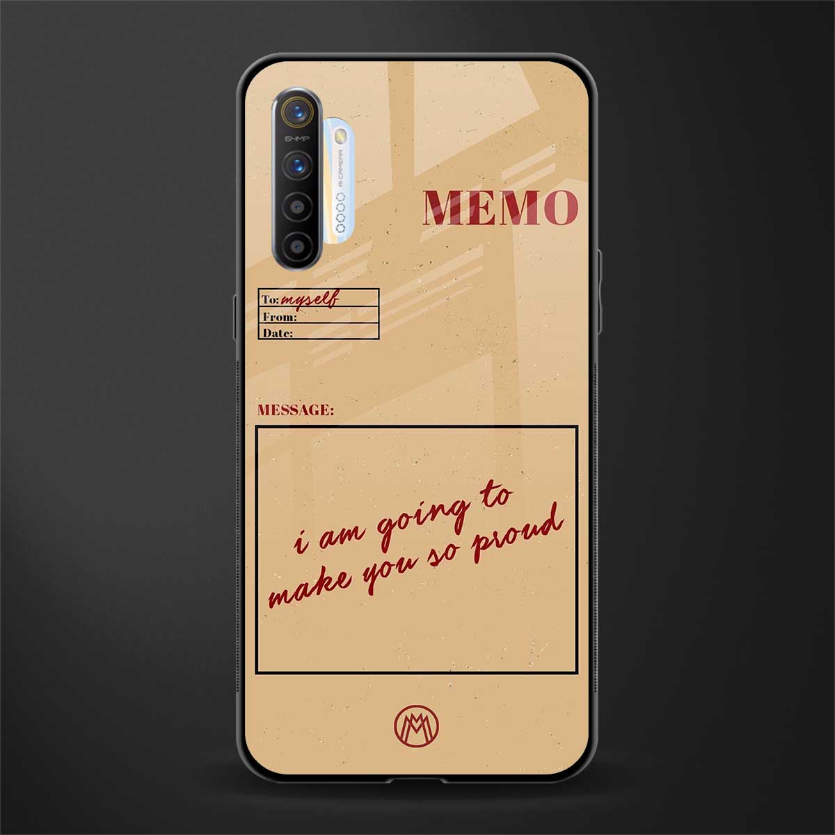 memo glass case for realme x2 image