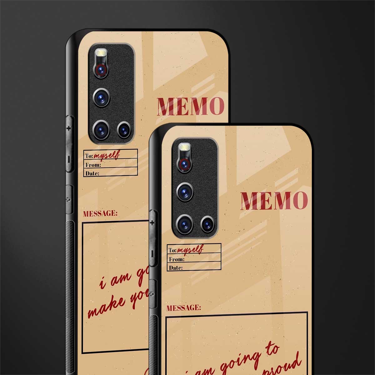 memo glass case for vivo v19 image-2