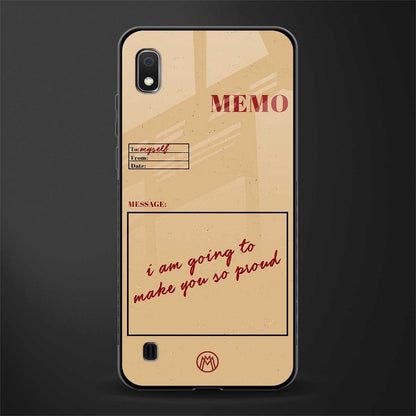 memo glass case for samsung galaxy a10 image