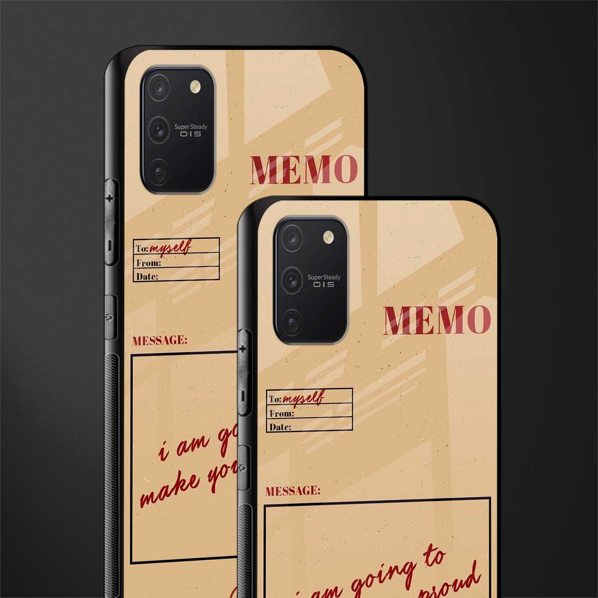 memo glass case for samsung galaxy a91 image-2