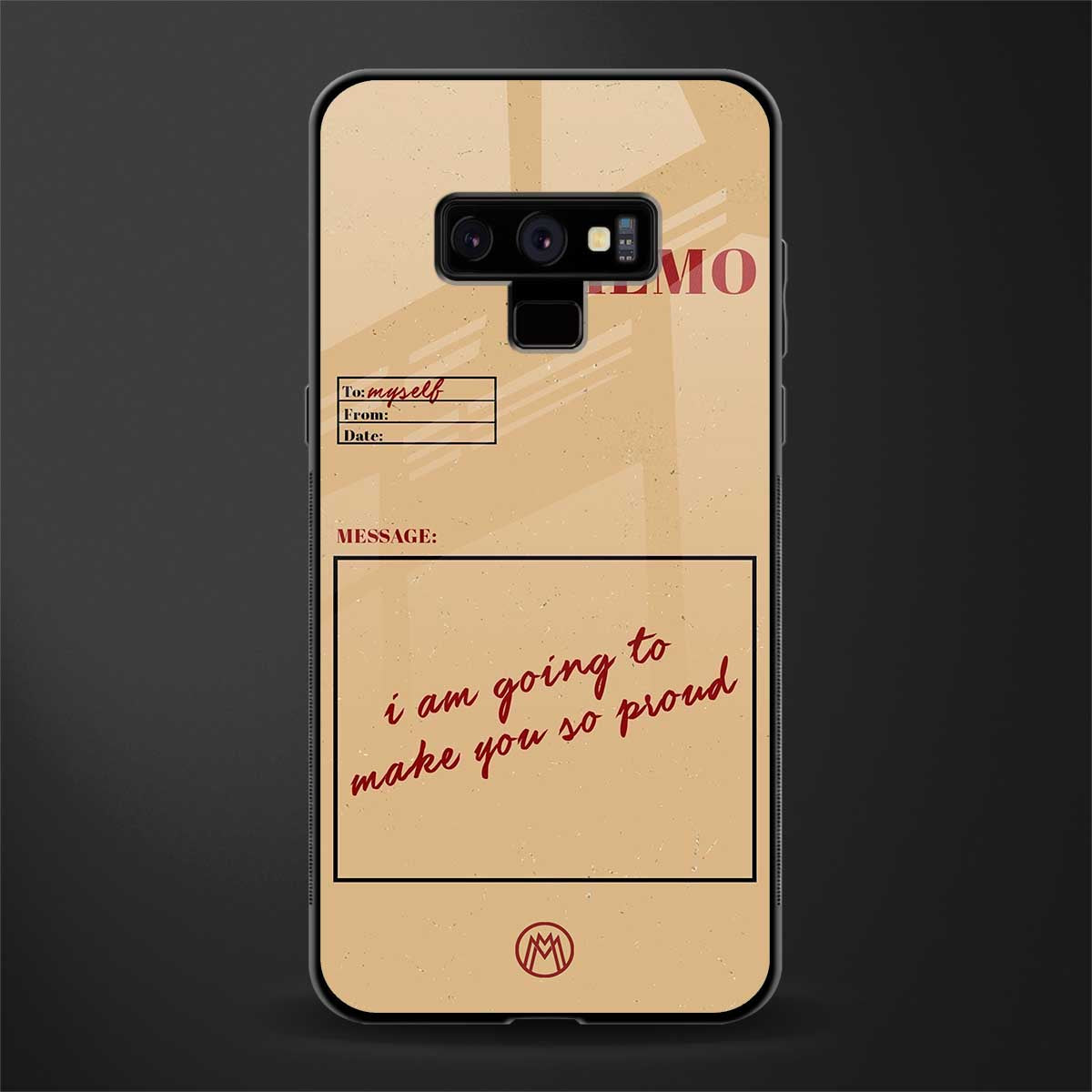 memo glass case for samsung galaxy note 9 image