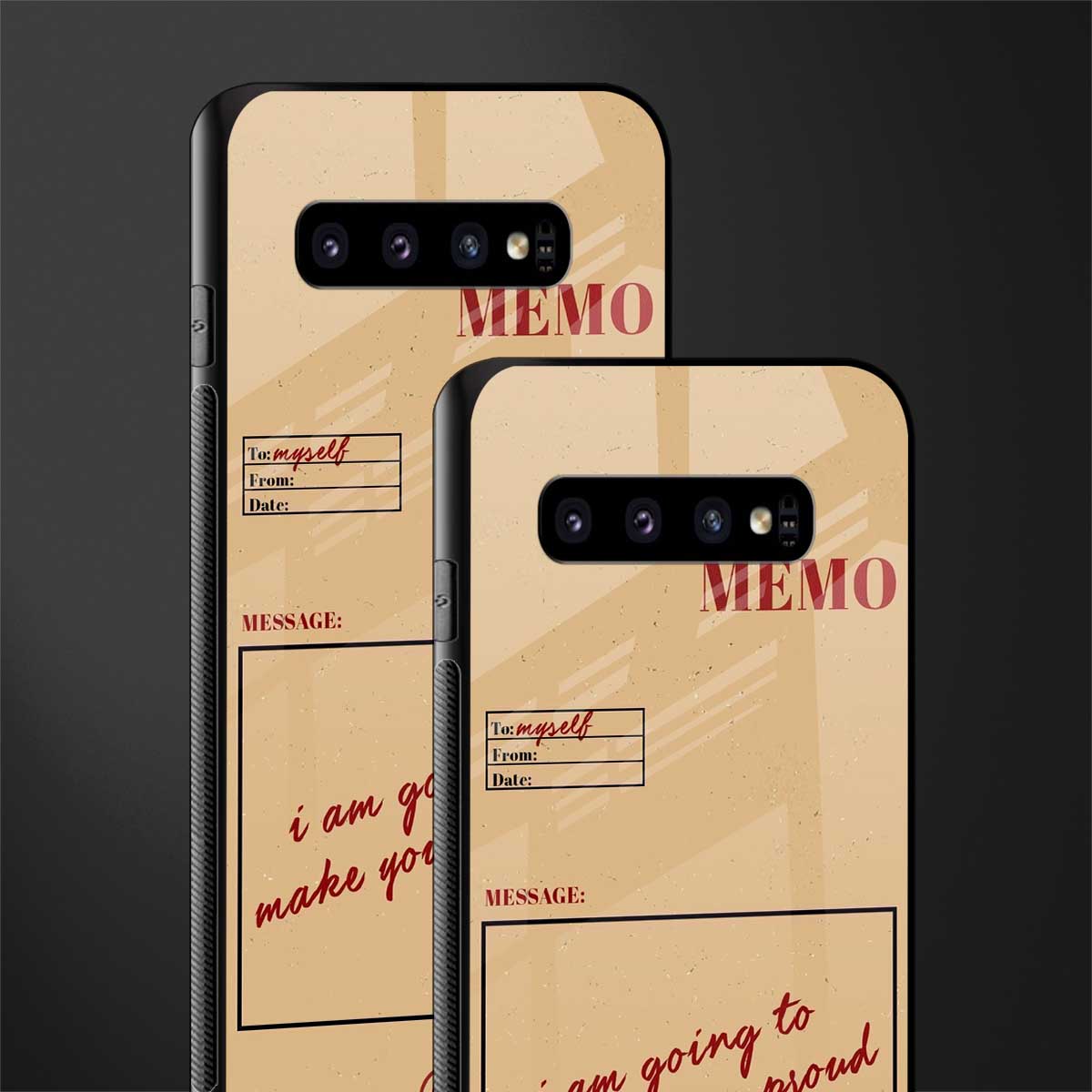 memo glass case for samsung galaxy s10 plus image-2
