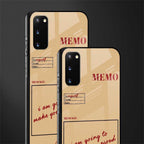 memo glass case for samsung galaxy s20 image-2