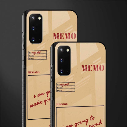 memo glass case for samsung galaxy s20 image-2