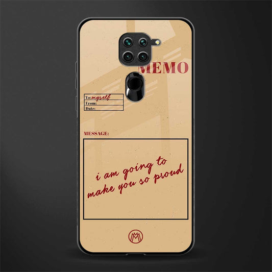 memo glass case for redmi note 9 image