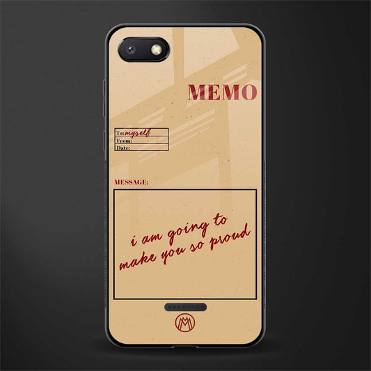 memo glass case for redmi 6a image