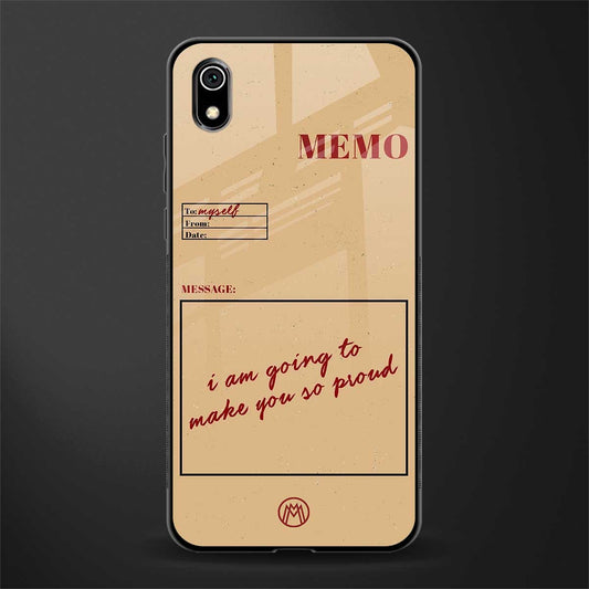 memo glass case for redmi 7a image