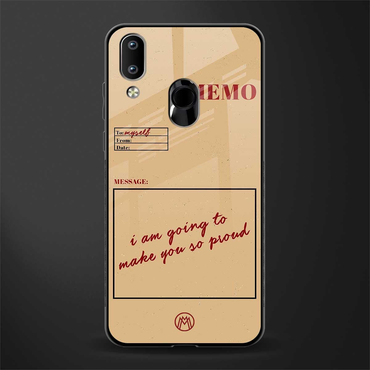 memo glass case for vivo y95 image