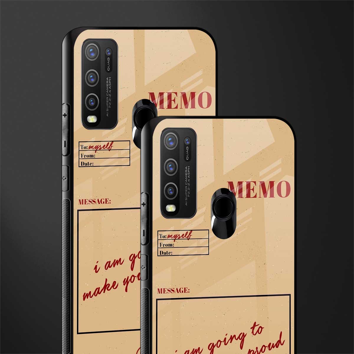 memo glass case for vivo y50 image-2