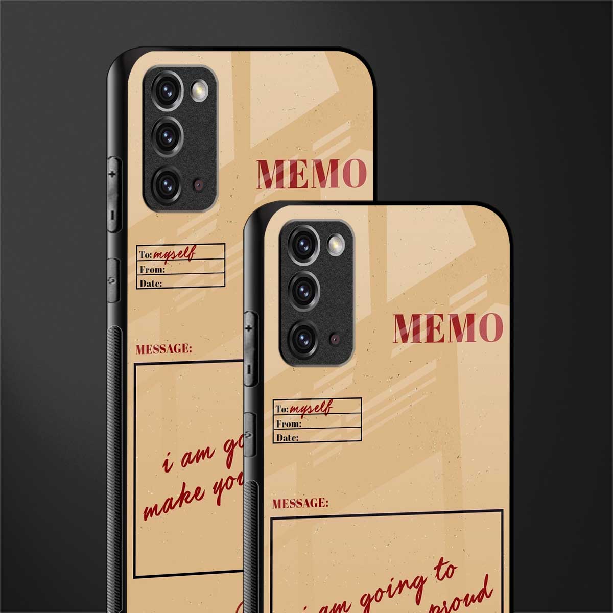 memo glass case for samsung galaxy note 20 image-2