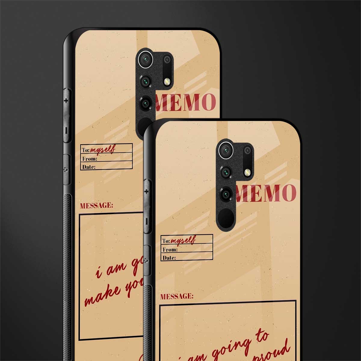memo glass case for redmi 9 prime image-2