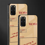 memo glass case for samsung galaxy s20 plus image-2