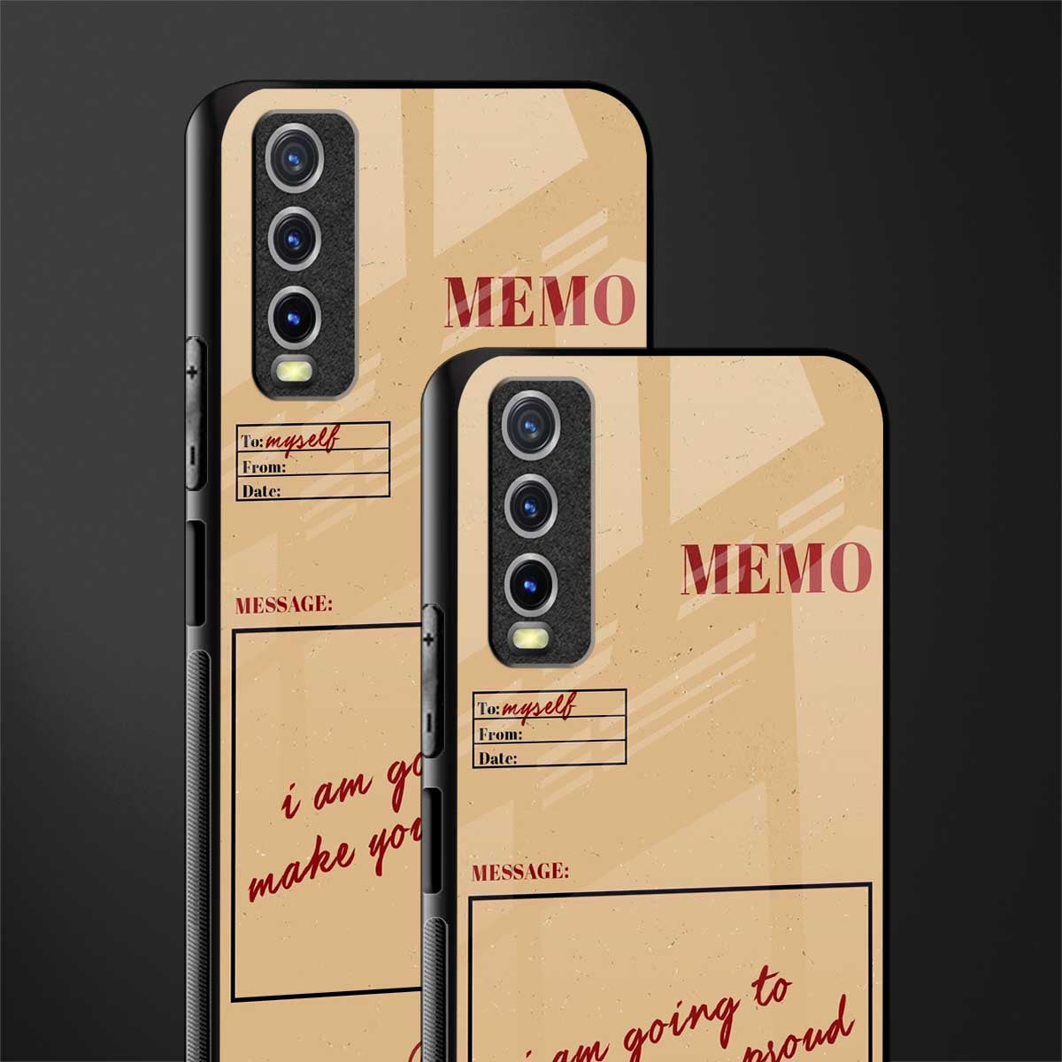memo glass case for vivo y20 image-2