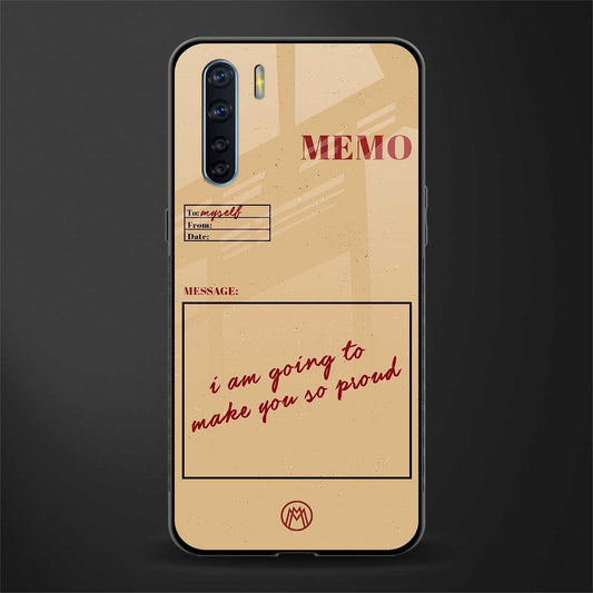 memo glass case for oppo f15 image