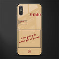 memo glass case for redmi 9a image