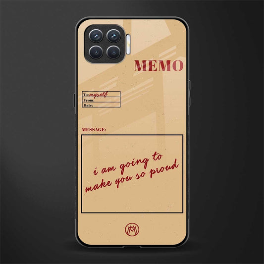memo glass case for oppo f17 image