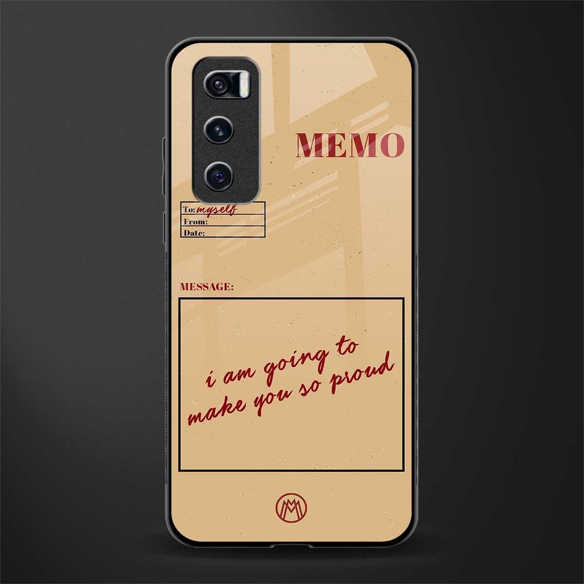 memo glass case for vivo v20 se image