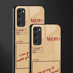 memo glass case for samsung galaxy s20 fe image-2