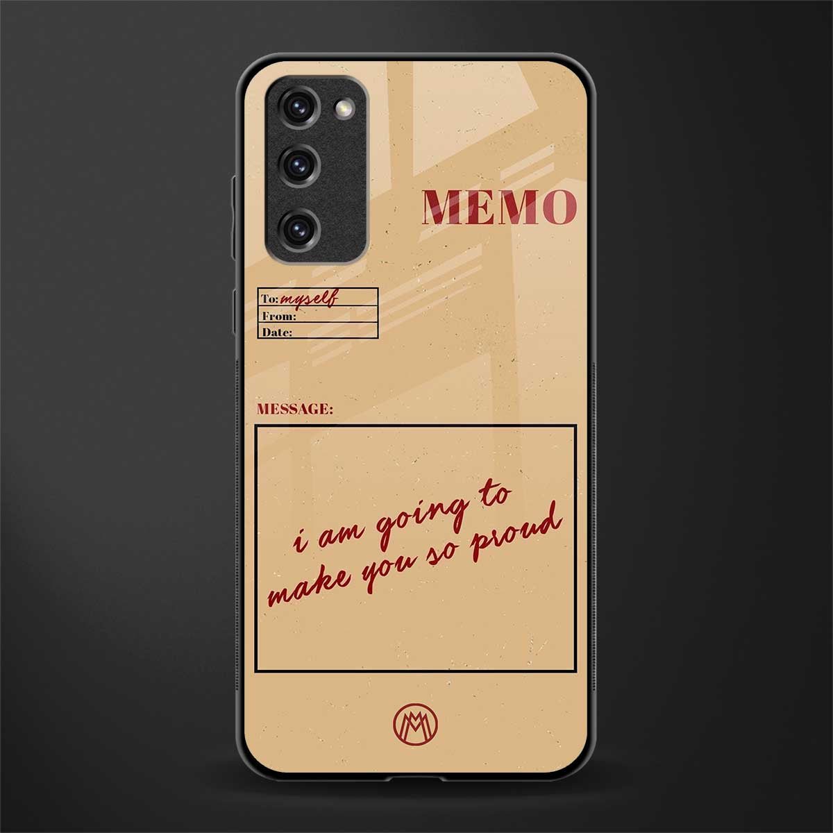 memo glass case for samsung galaxy s20 fe image