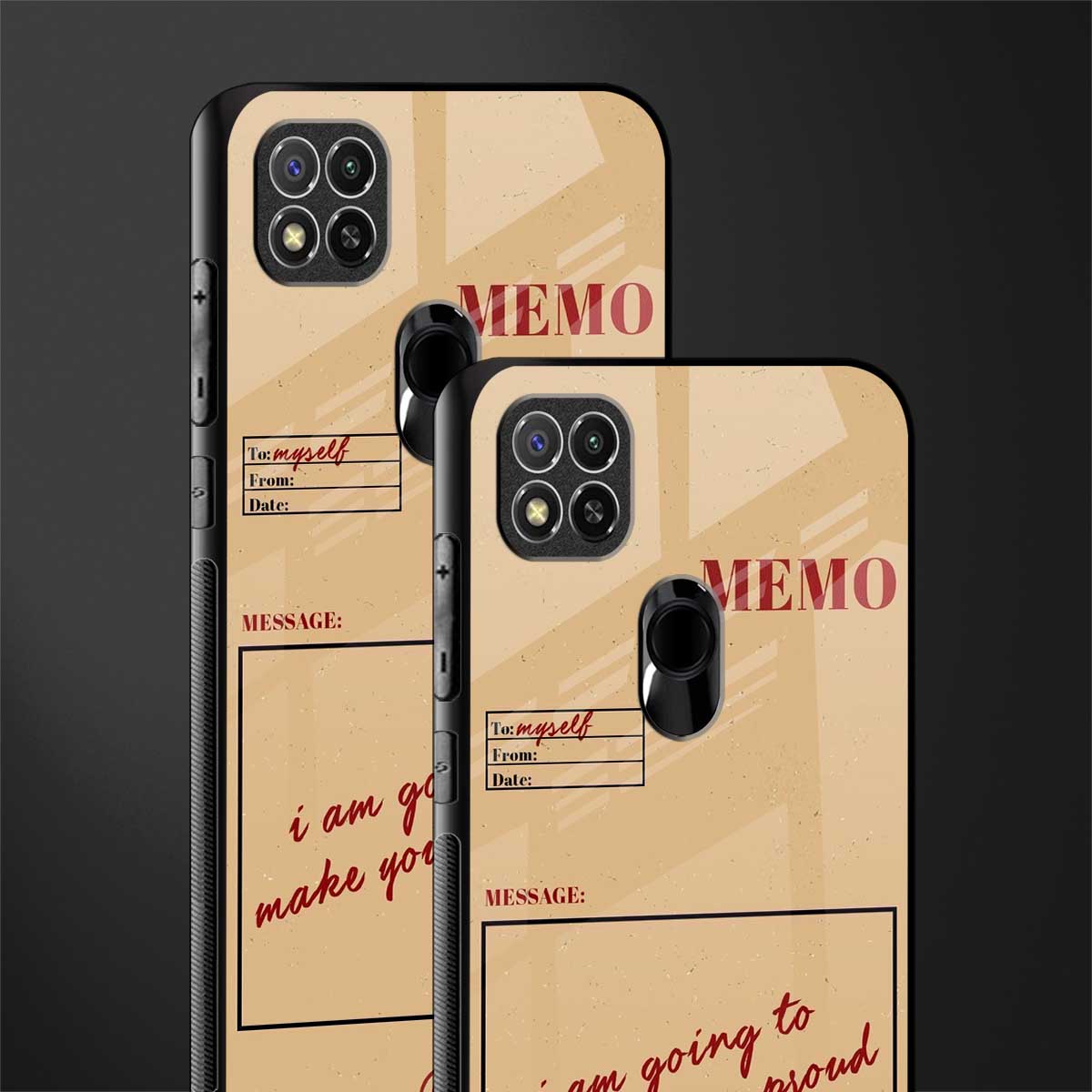 memo glass case for redmi 9c image-2