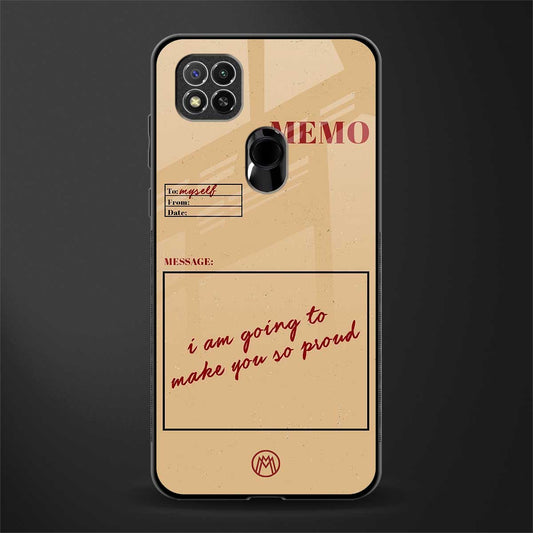 memo glass case for redmi 9c image