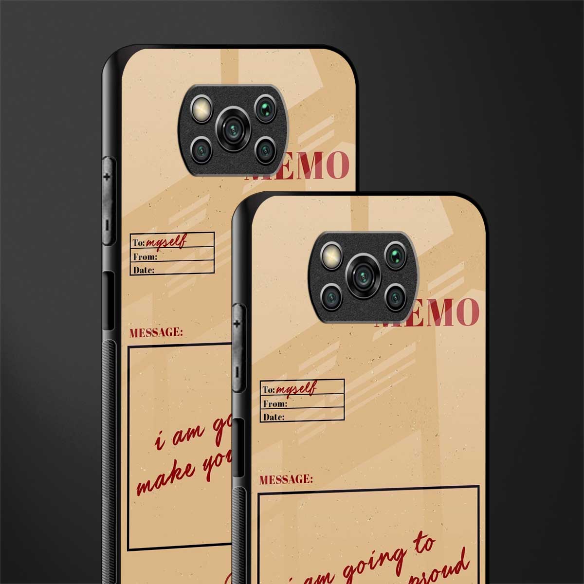 memo glass case for poco x3 image-2