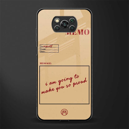 memo glass case for poco x3 image