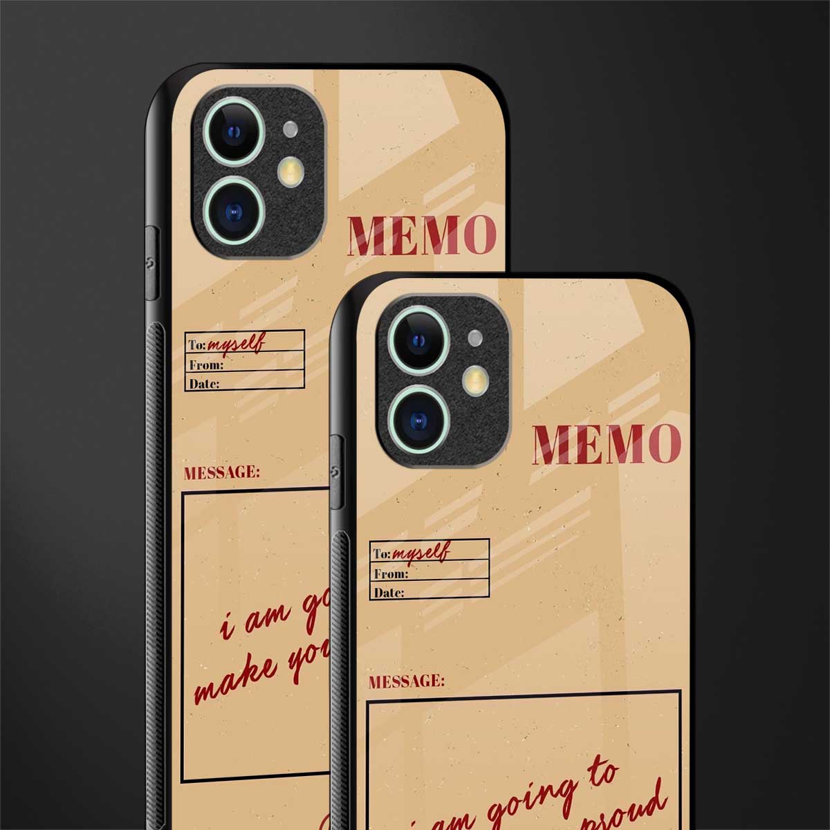 memo glass case for iphone 12 mini image-2