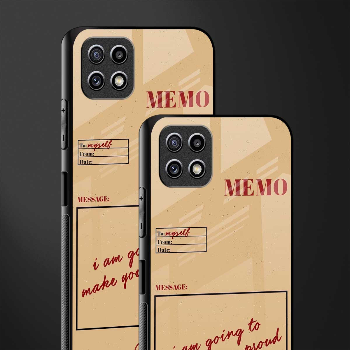 memo glass case for samsung galaxy a22 5g image-2