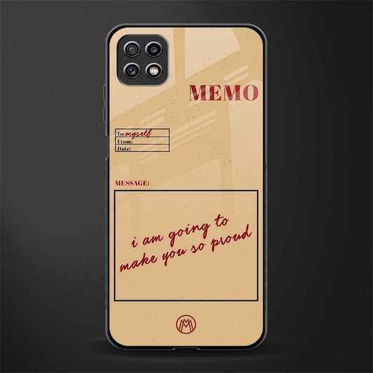 memo glass case for samsung galaxy a22 5g image